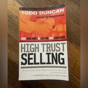 Vintage High Trust Selling Todd Duncan Book
